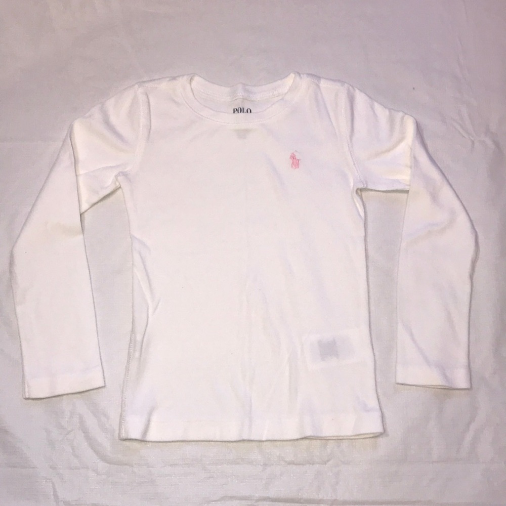 Polo Ralph Lauren White Long Sleeve T size 4